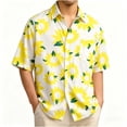 thumbnail image 1 of Hawaiian Shirts For Men Casual Button Down Short Sleeve Tops Summer Breathable Comfy Tropical Printed Beach Vacation Shirt,Sizes M-3XL, 1 of 4