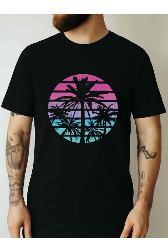 Hawaiian Shirts Tropical Beach Vintage Retro Style Tee Summer Vacation Short Sleeve Unisex Pure Cotton Tshirt Tops