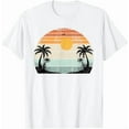 thumbnail image 1 of Hawaiian Shirts Tropical Beach Vintage Retro Style Tee Summer Vacation Short Sleeve Unisex Pure Cotton Tshirt Tops, 1 of 6
