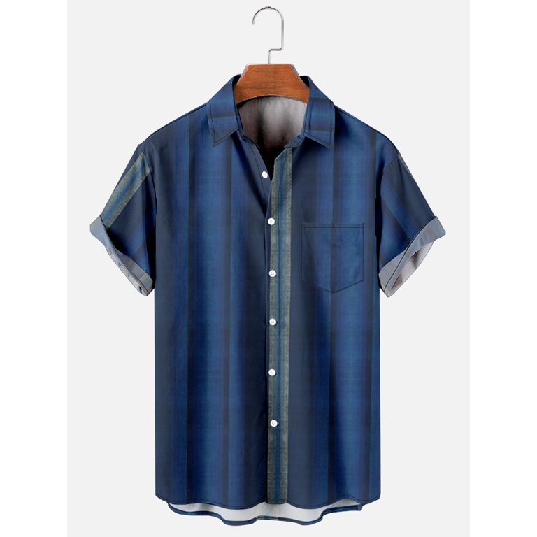 Hawaiian Shirts for Men - Button Down Mens Hawaiian Shirts Short 