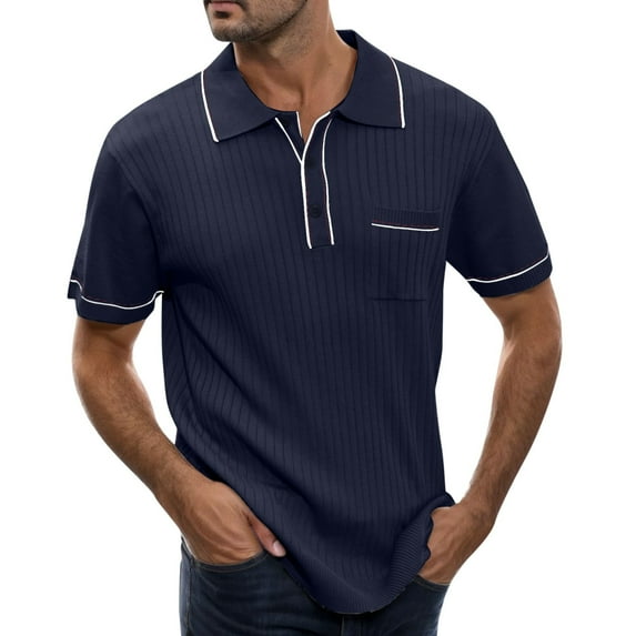 Hawaiian Shirts for Men Spring Summer Thick Jacquard Short Button Knit Print Durable Comfortable Breathable Vacation Trendy Button Down Shirt Sizes M