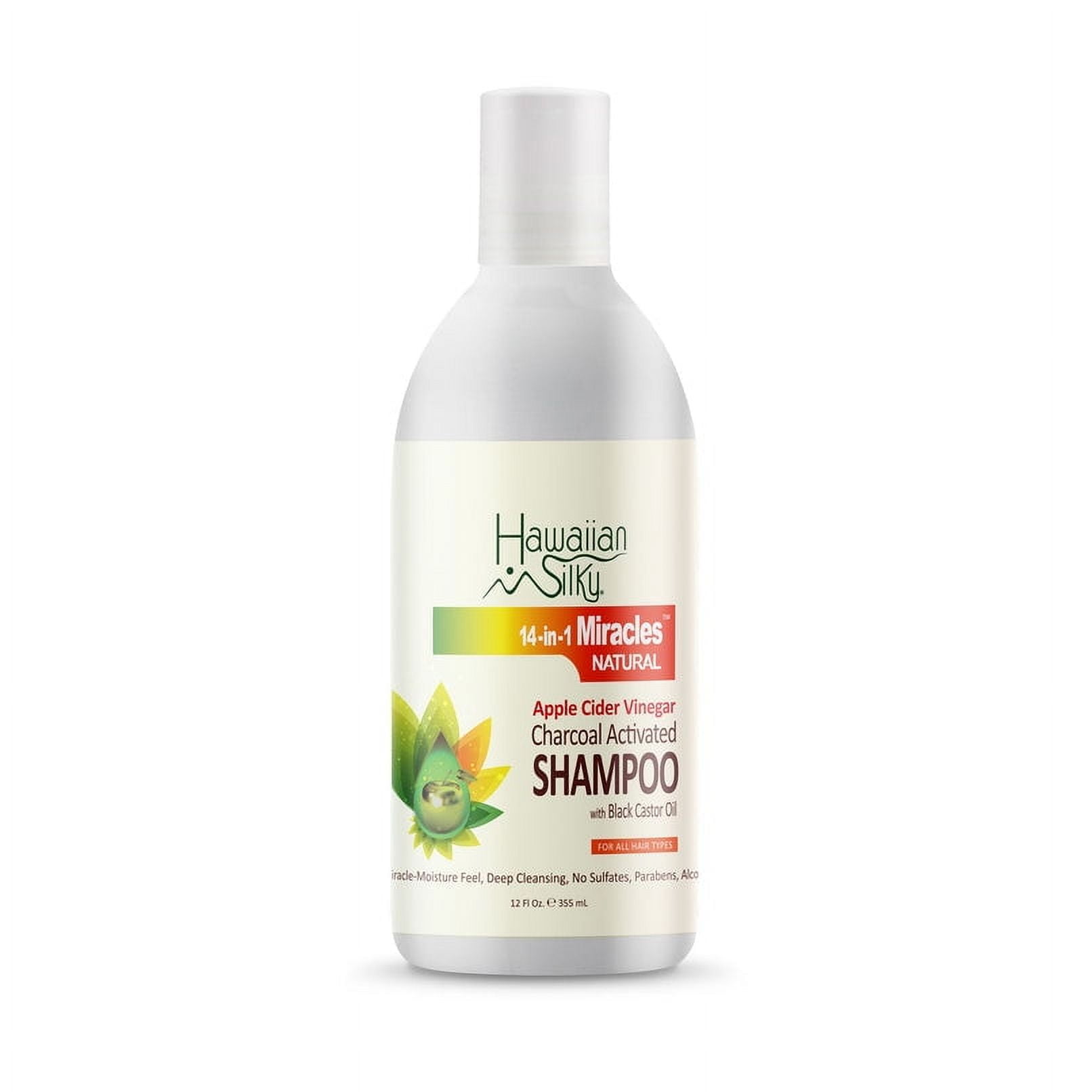 HAWAIIAN SILKY 14 In 1 Miracles Natural Apple Cider Vinegar Charcoal Activated Shampoo (12oz) HAWAIIAN SILKY 14 In 1 Miracles Natural Apple Cider Vinegar Charcoal Activated Shampoo (12oz)