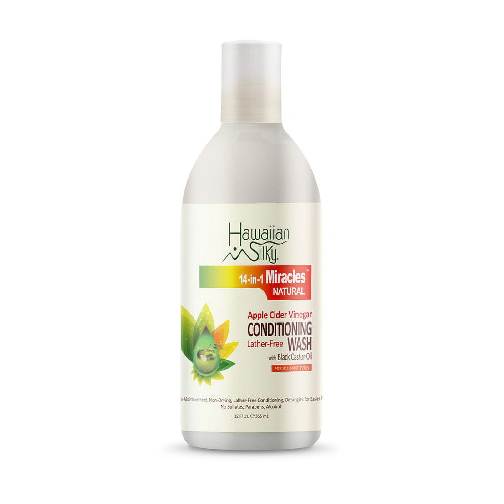 HAWAIIAN SILKY 14 In 1 Miracles Natural Apple Cider Vinegar Conditioning Wash (12oz) HAWAIIAN SILKY 14 In 1 Miracles Natural Apple Cider Vinegar Conditioning Wash (12oz)