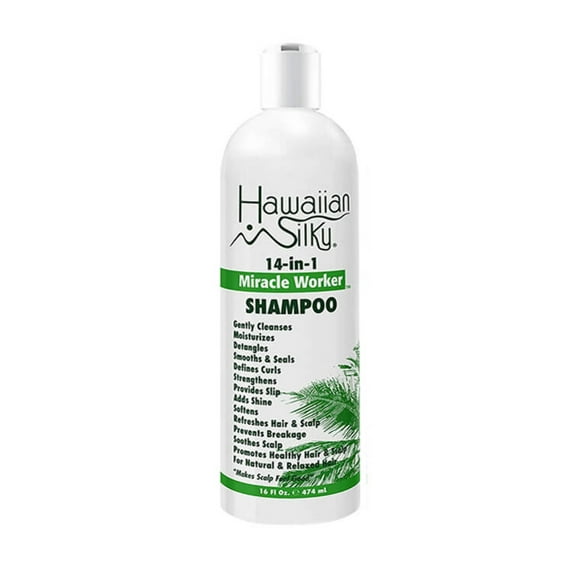 Hawaiian Silky 14-in-1 Miracle Worker Shampoo 16 oz., All Hair Types, Moisturizing