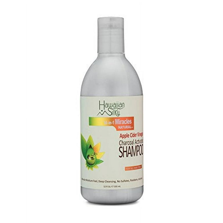 HAWAIIAN SILKY 14 In 1 Miracles Natural Apple Cider Vinegar Charcoal Activated Shampoo (12oz) HAWAIIAN SILKY 14 In 1 Miracles Natural Apple Cider Vinegar Charcoal Activated Shampoo (12oz)