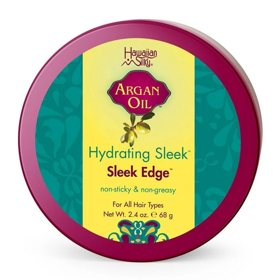 Hawaiian Silky Argan Oil Hydrating Sleek Hair Edge Gel 2.4 Oz.