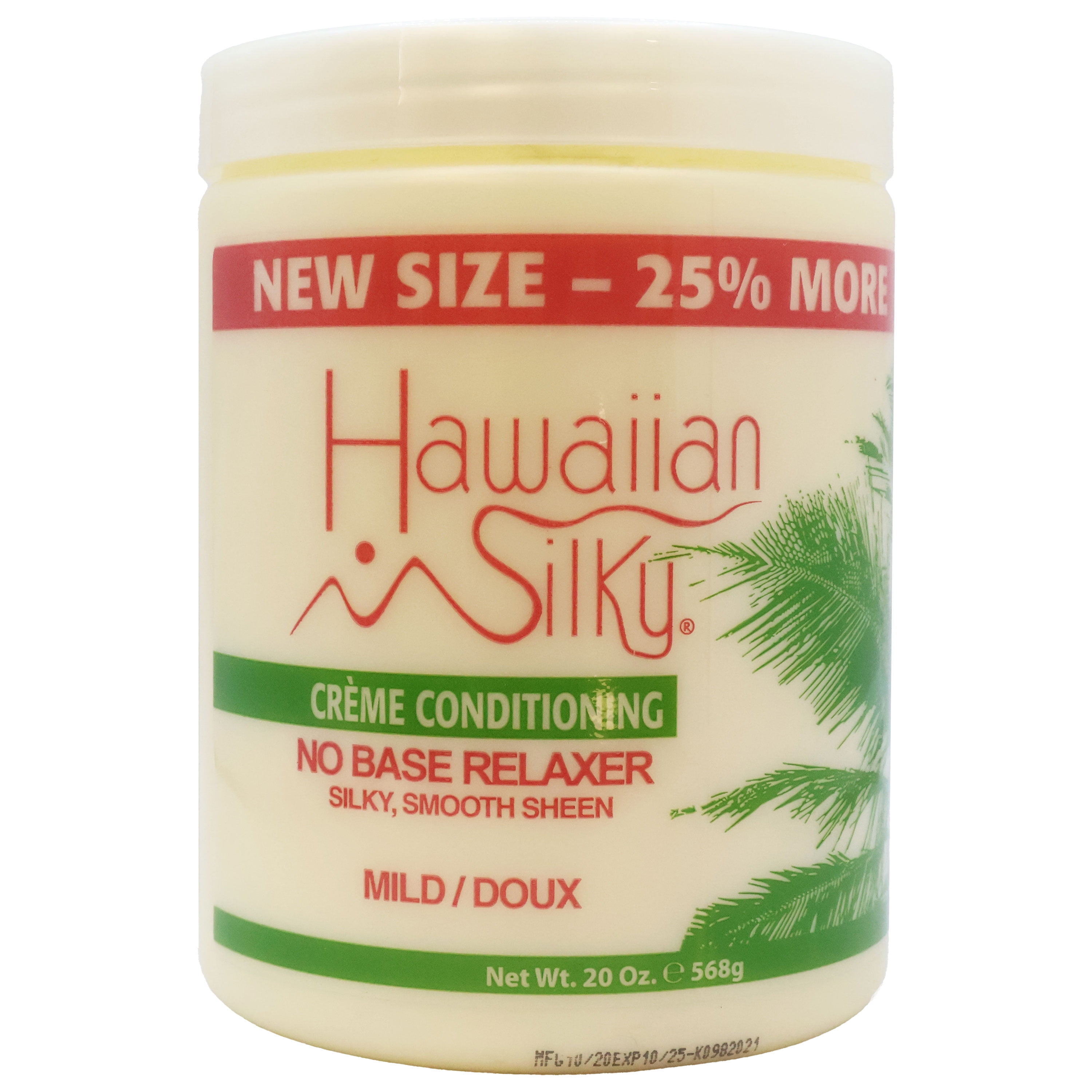 Hawaiian Silky Creme Hair Conditioning No Base Relaxer Mild 20 Oz.