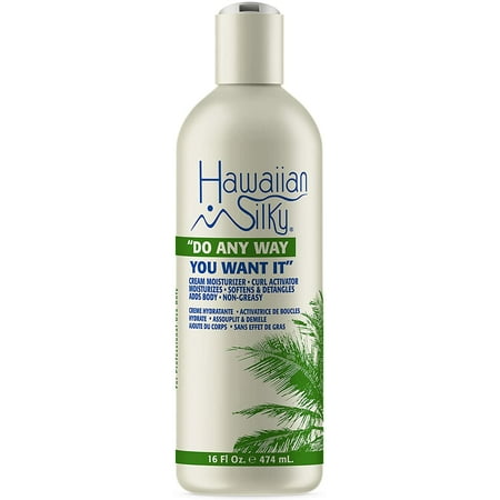 Hawaiian Silky Do Any Way You Want It Cream Moisturizer Curl Activator, Non-Greasy, 16 fl oz