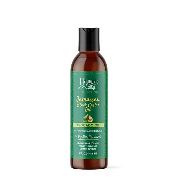 Hawaiian Silky Jamaican Black Castor Oil and Avocado Oil, 4 Oz.