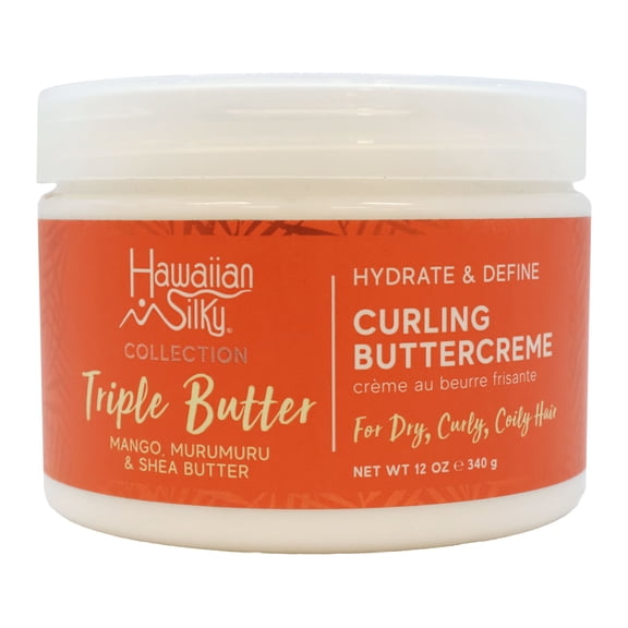 Hawaiian Silky Mango and Murumuru Curling Butter Creme 12 Oz., Pack of 3