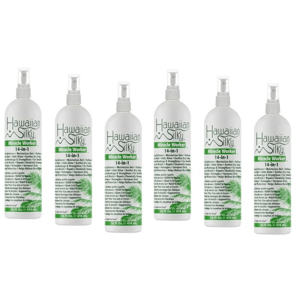 Hawaiian Silky Miracle Worker 14 In 1 Hair Treatment, 16 Oz, 6 Pack