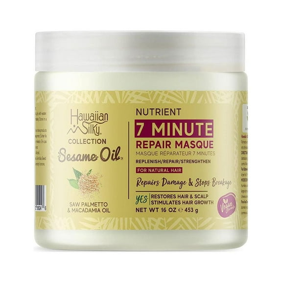 Hawaiian Silky Sesame Oil 7minute Repair Masque, 16 Oz.