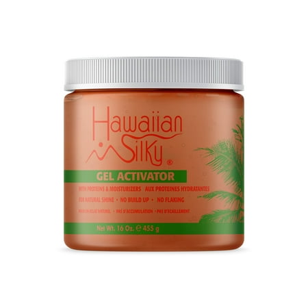 Hawaiian Silky Texturizing Gel Activator, 16 fl oz - Natural Protein Extracts to Style & Moisturize Dry and Damaged Hair - for Color Treated Hair - Good on Men, Women & Kids C30