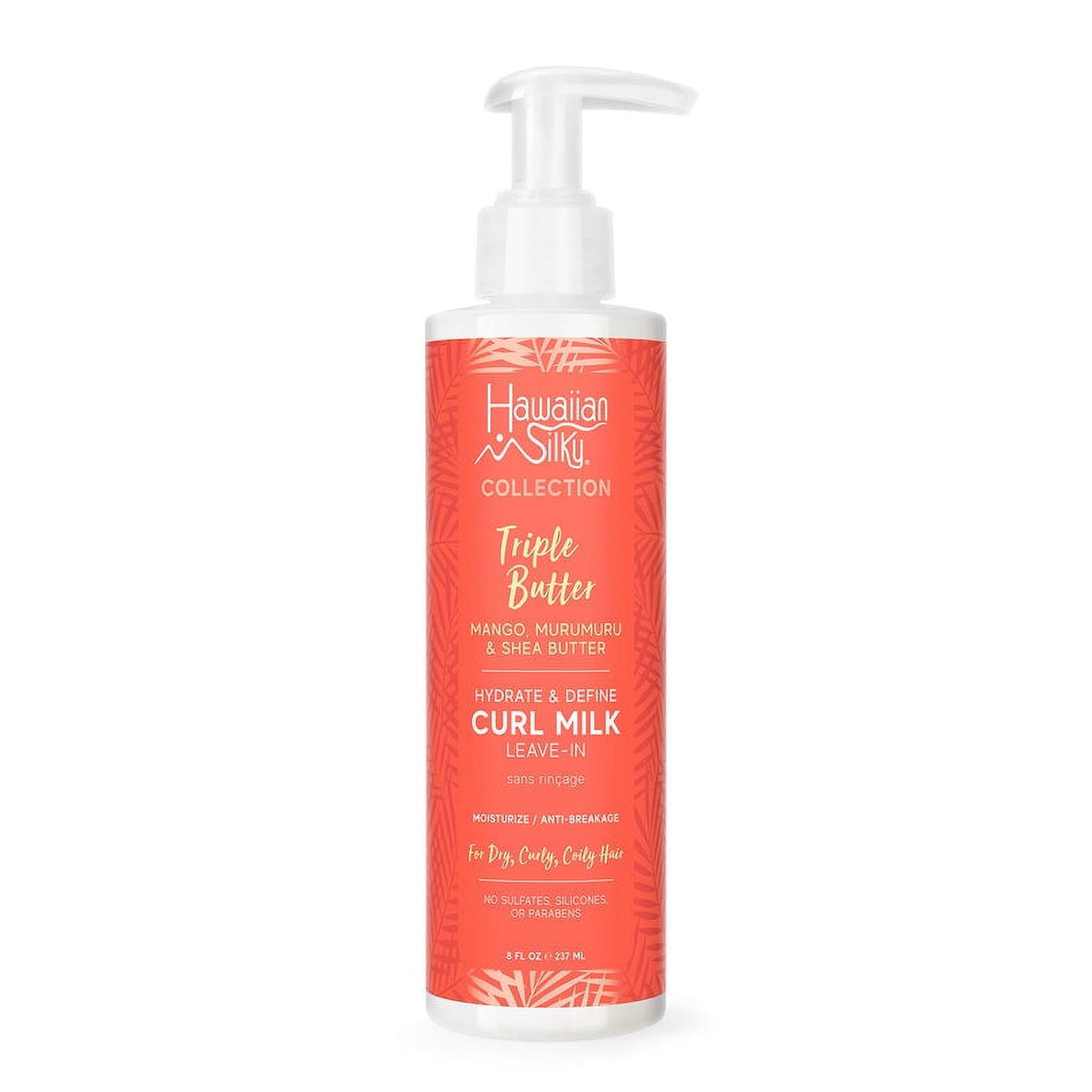 HAWAIIAN SILKY Triple Butter Hydrate & Define Curl Milk Leave- In Moisturizer(8oz) HAWAIIAN SILKY Triple Butter Hydrate & Define Curl Milk Leave- In Moisturizer(8oz)