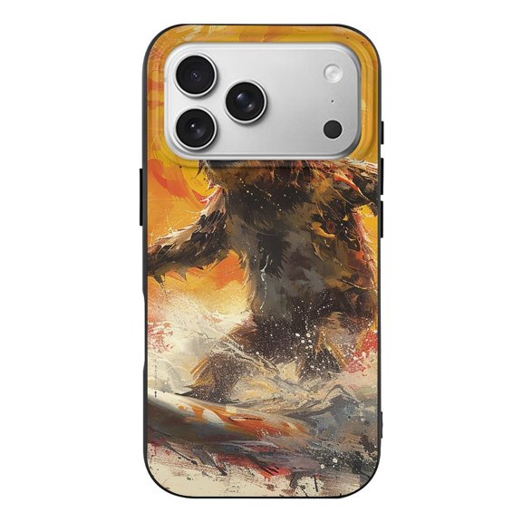Hawaiian Sloth Surf Cool Phone Case Compatible with iPhone 17 Pro TPU Black Shockproof Cover