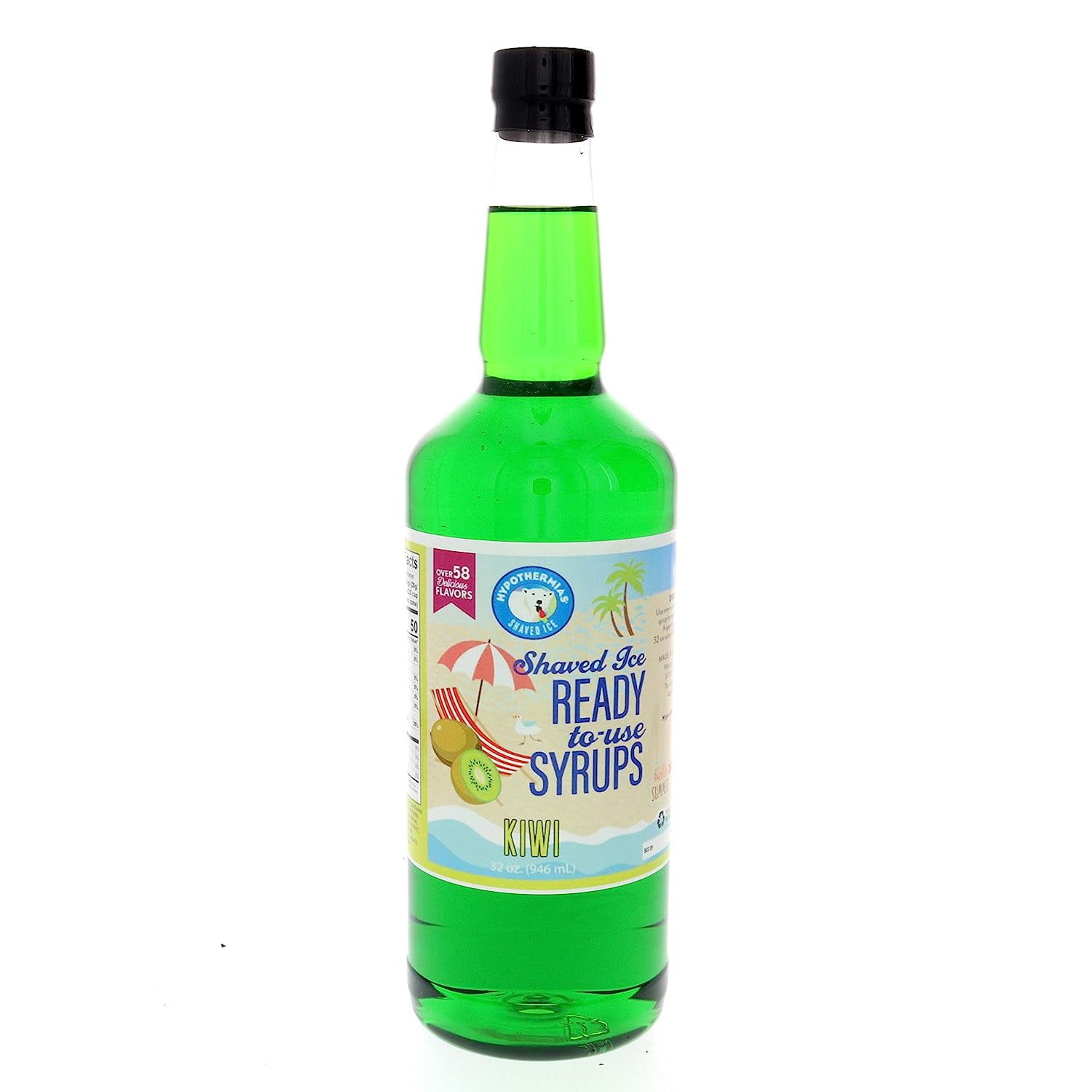 Hawaiian Snow Cone Syrup, Shaved Ice Flavor Quart (32 Fl. Oz) Non