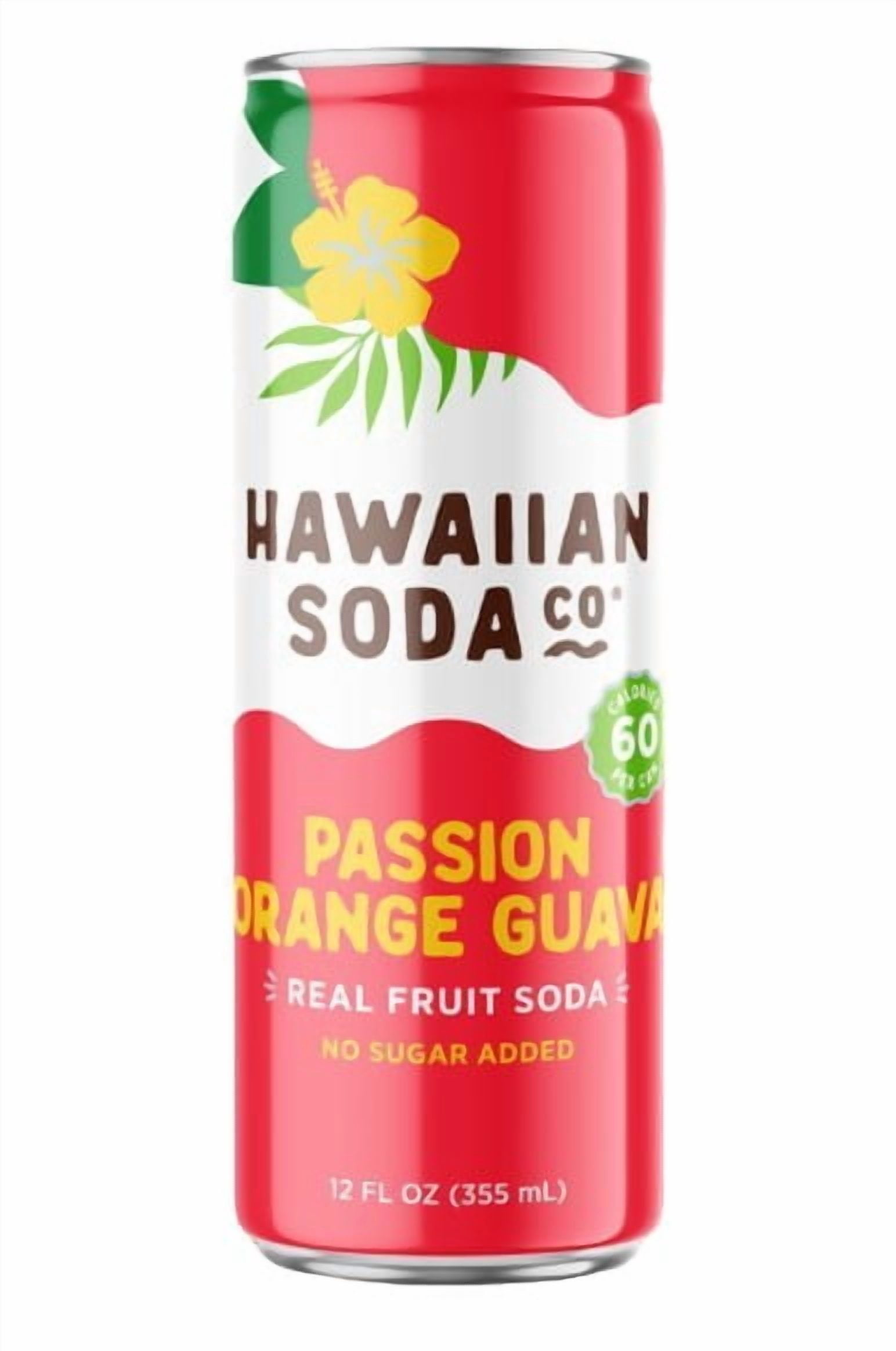 Hawaiian Soda Passion Orange Guava, 12 fl oz