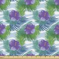 thumbnail image 1 of Ambesonne Hawaiian Fabric by the Yard Upholstery, Exotic Island Leafage, 2 Yards, Multicolor, 1 of 4