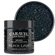 Caravel Gourmet Hawaiian Black Lava Sea Salt - 4 Ounce by Sea Salt Superstore Gluten-Free