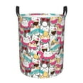 thumbnail image 1 of Hawaiian Style Cute Cartoon Cat Laundry Basket, Laundry Hamper Waterproof Laundry Bag Clothes Hamper Laundry Bin with Handles for Bedroom, Living Room, Kids Room-#, 1 of 5