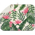 thumbnail image 1 of Hawaiian Style Kitchen Drying Mat Heat Resistant Microfiber Countertop Pad Foldable & Space-Saving 18x24", 1 of 5