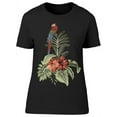 thumbnail image 1 of Hawaiian Style Palm And Parrot T-Shirt Women -Image by Shutterstock, Female Large, 1 of 2