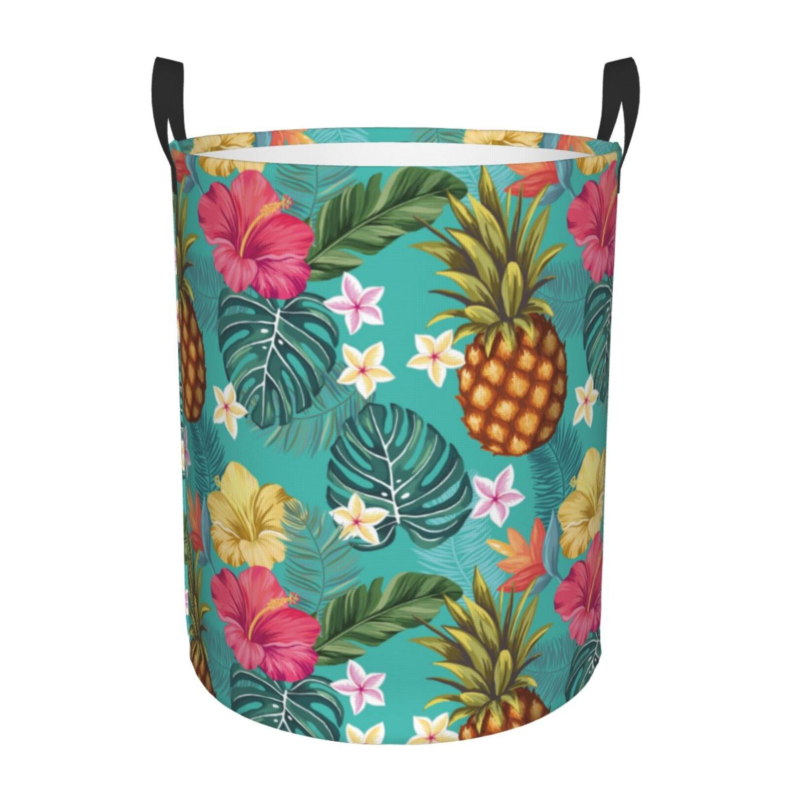 Pineapple Hawaiian Print Laundry Basket