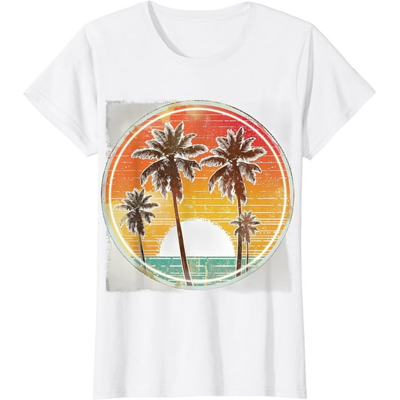 Hawaiian Summer Sea Lovers Gifts Cool Sunset Beach Tropical T-Shirt