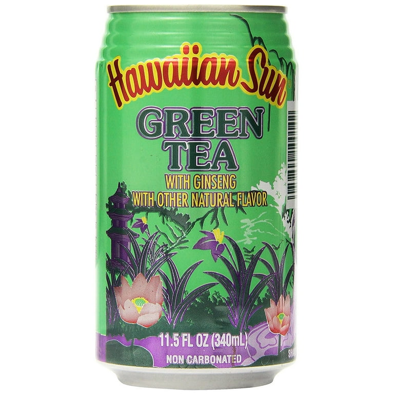 Hawaiian Sun Green Tea with Ginseng, 11.5 Fl. Oz., 6 count