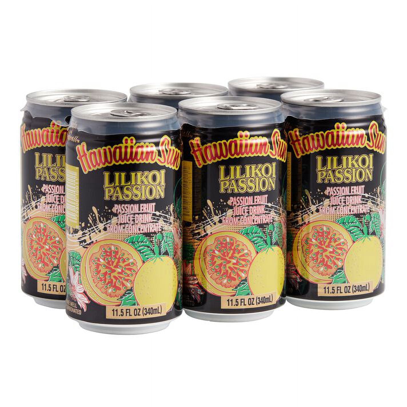Hawaiian Sun Lilikoi Passion Juice Drink 11.5 oz Pack of 4