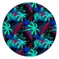 thumbnail image 1 of Hawaiian Sunset Beach Round Tablecloth - Elastic Edge, Waterproof, Scratch-Resistant - Boho Tropical Paradise Table Cover for 48" Outdoor Tables, 1 of 5