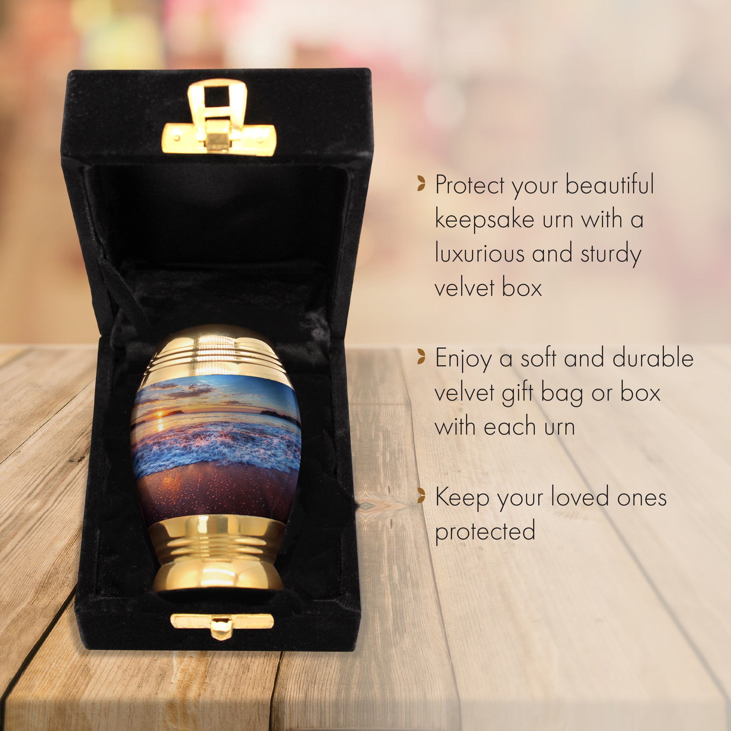 Hawaiian Sunset Urns for Cremation Ashes Large Urn XL or Small Keepsake Urns for Human Ashes & Urns for Human Ashes for Home or Burial Small Urns for Human Ashes Keepsake Set of 4