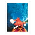thumbnail image 1 of Hawaiian Surf Cat Riding Tube - From an Original Color Painting by Peter Powell - Bamboo Fine Art 290gsm Paper Print (Unframed) 18x24in, 1 of 4