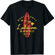 Hawaiian Surf Shirt - Lahaina Maui Retro Print