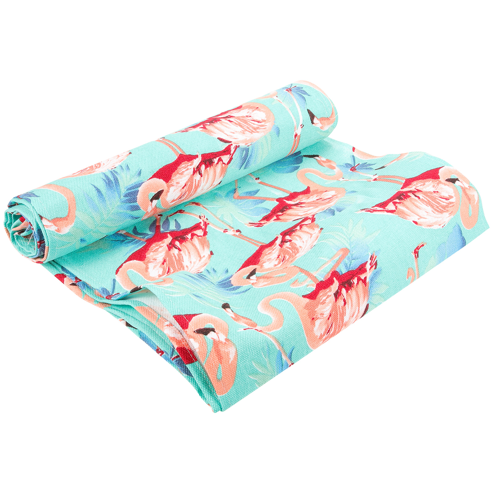 Hawaiian Table Runner Summer Cloths Wedding Decor Cartoon Palm Leaf