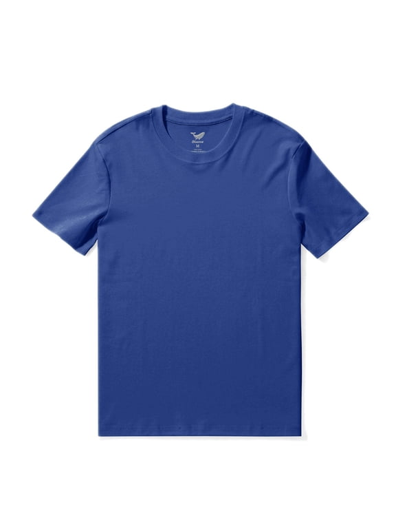 Hawaiian Tee For Men Crew Neck 100% Cotton - SAPPHIRE BLUE
