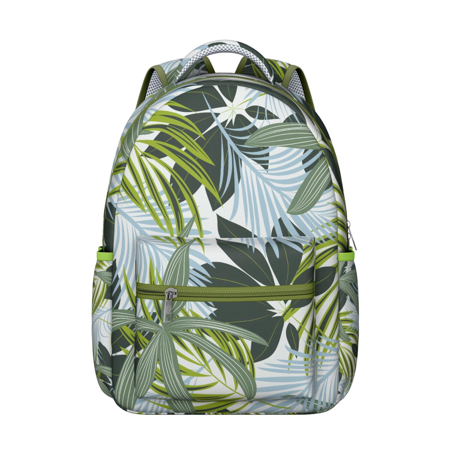 Hawaiian Themed Ergonomic School Backpack, Breathable Mesh Straps & Waterproof Exterior for All-Day Comfort
