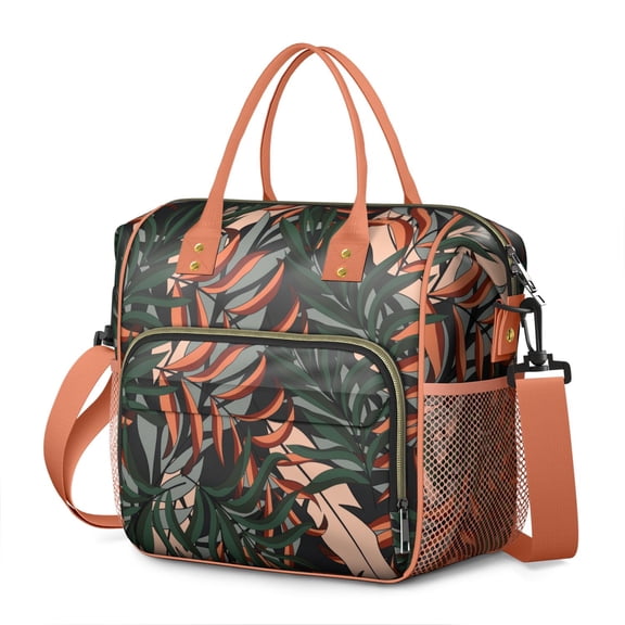 Hawaiian Themed Leakproof Cooler Bag - Stylish Insulated Tote with Shoulder Strap for Men and Women