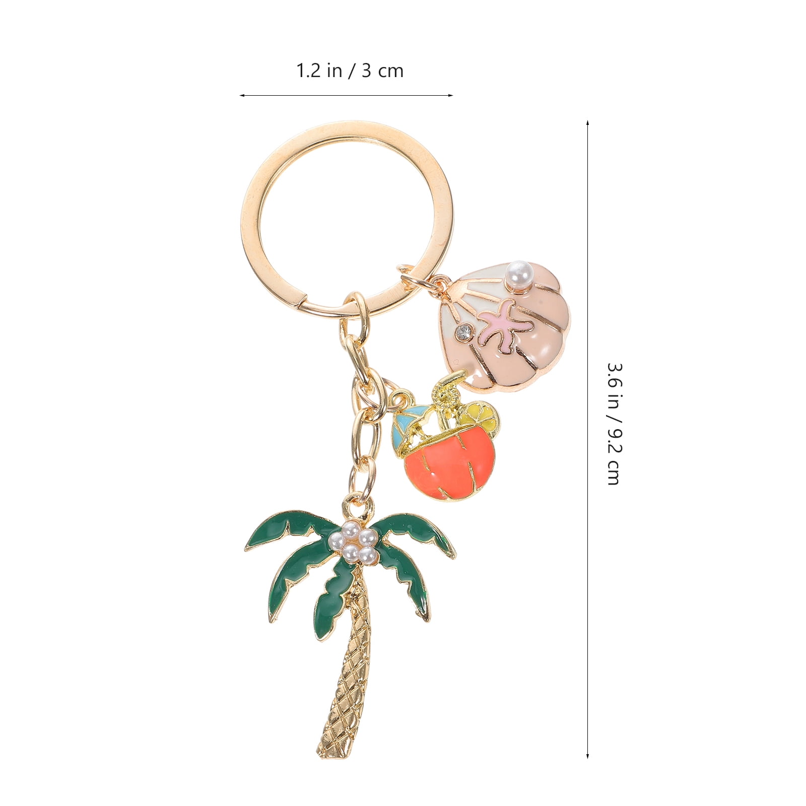 Hawaii Themed Zinc Alloy Pendant Keychain Multi Color for Gift with ...