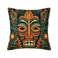thumbnail image 1 of Hawaiian Tiki Tribal Retro Throw Pillow Covers Decorative Pillowcases for Bed Couch Home Decor Car Sofa 20x20, 1 of 6