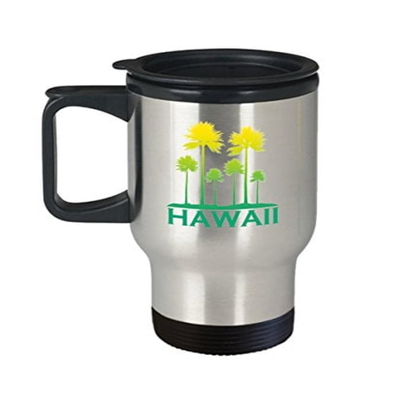 Hawaiian Travel Coffee Mugs - Hawaii - Beach Goer Gifts -14 oz Stainless Steel Cup