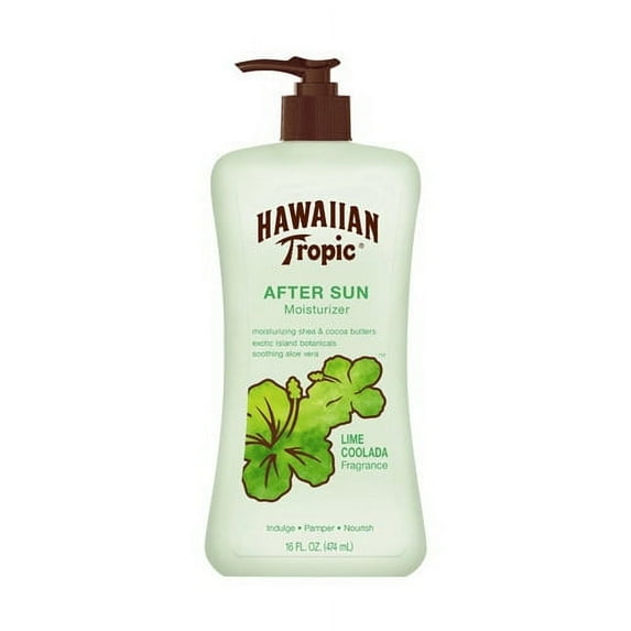 Hawaiian Tropic After Sun Moisturizer, Lime Coolada, 16 Oz, 2 Pack