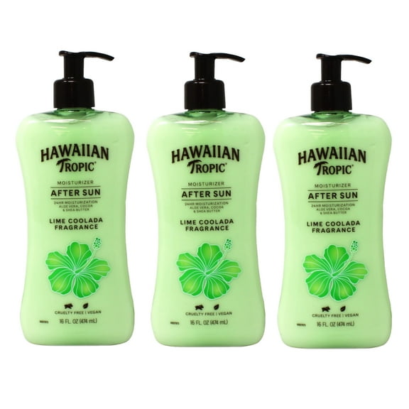 Hawaiian Tropic After Sun Moisturizer Lime Coolada 16oz (Pack of 3)
