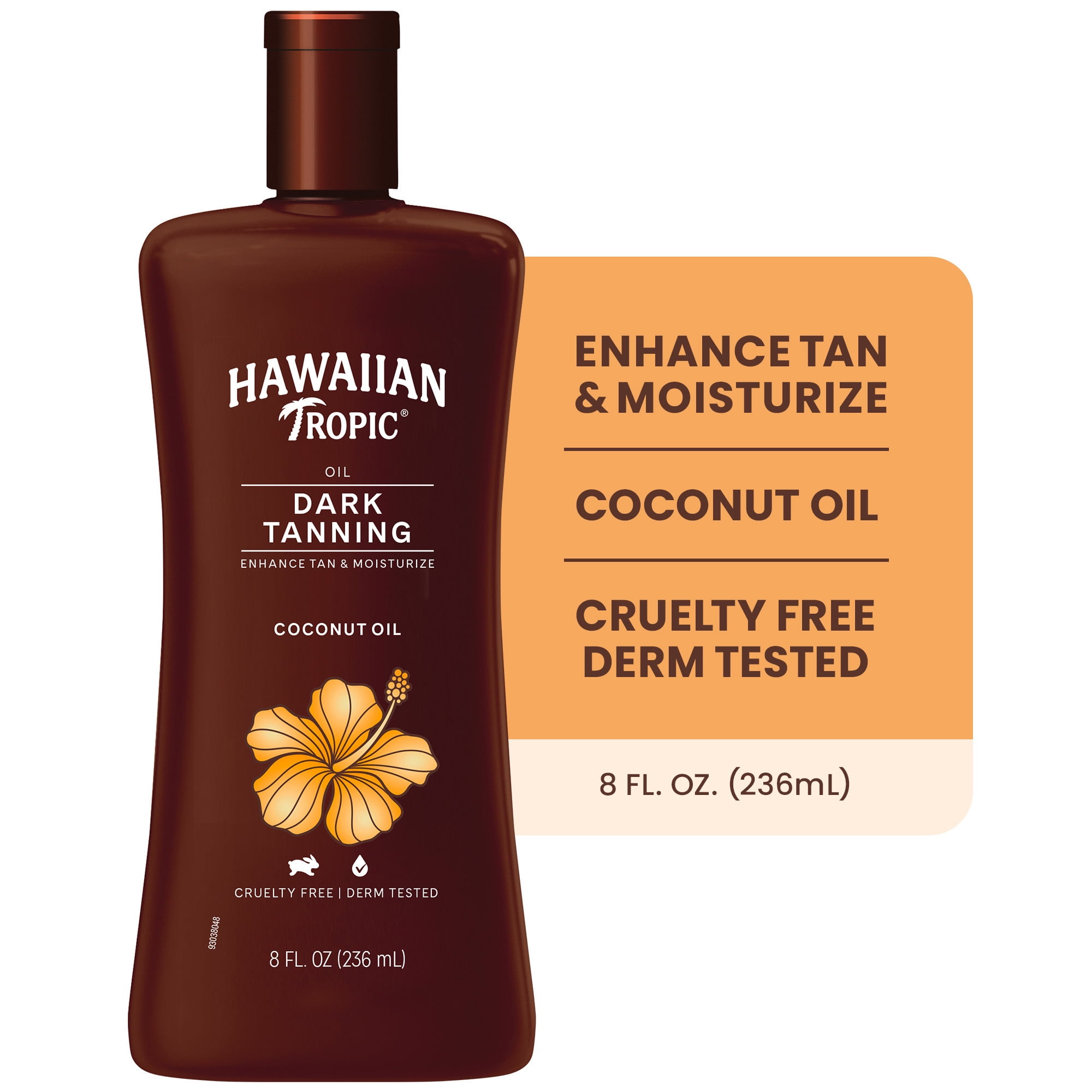 Hawaiian Tropic Dark Tanning Oil with Coconut and Cocoa Butter, 8 fl oz