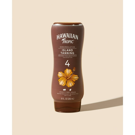 Hawaiian Tropic Dark Tanning with SPF 4 Lotion Sunscreen, 8 oz