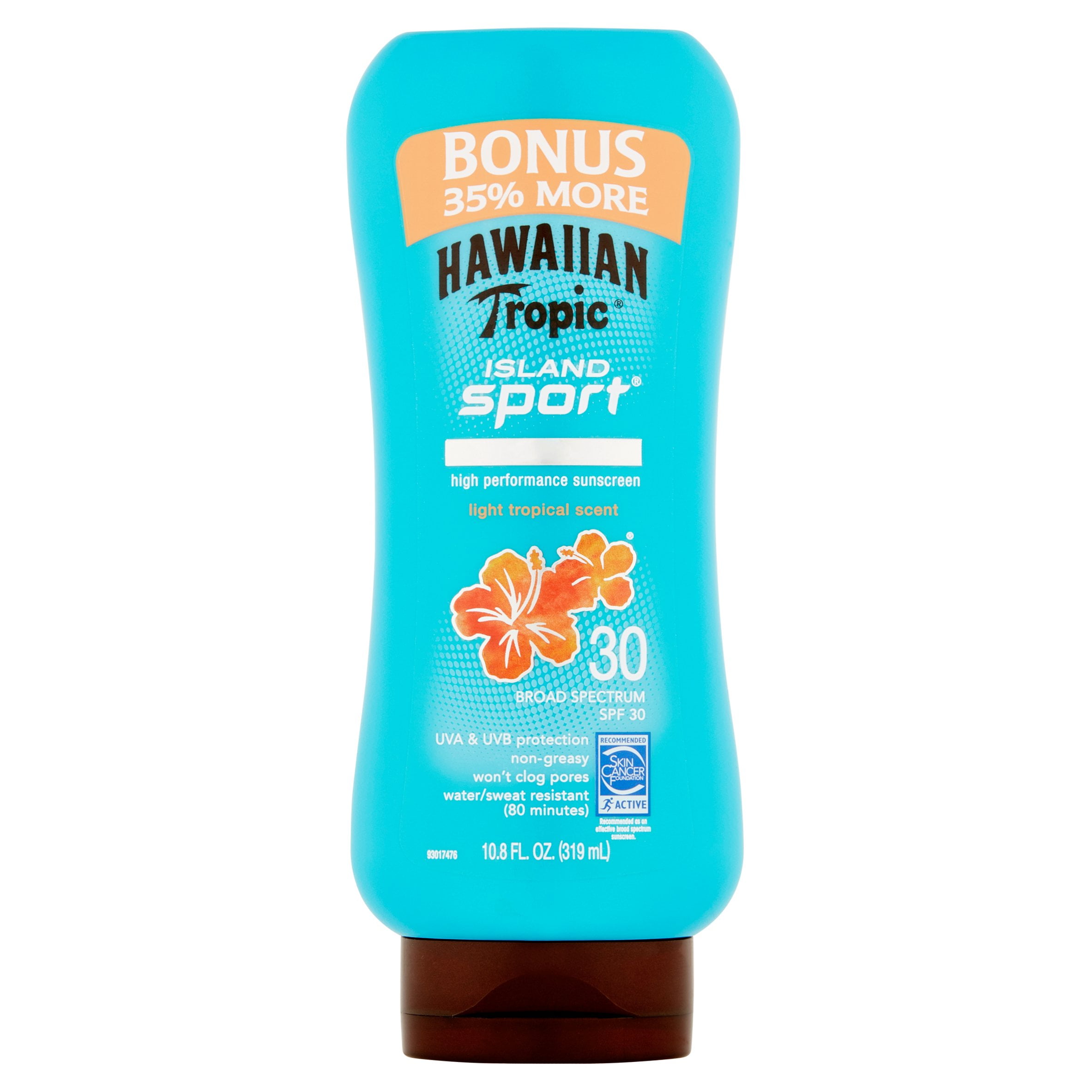 Hawaiian Tropic Island Sport Light Tropical Scent Sunscreen Lotion