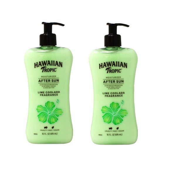Hawaiian Tropic Lime Coolada After Sun Moisturizer, 16 Fl Oz (Pack Of 2)