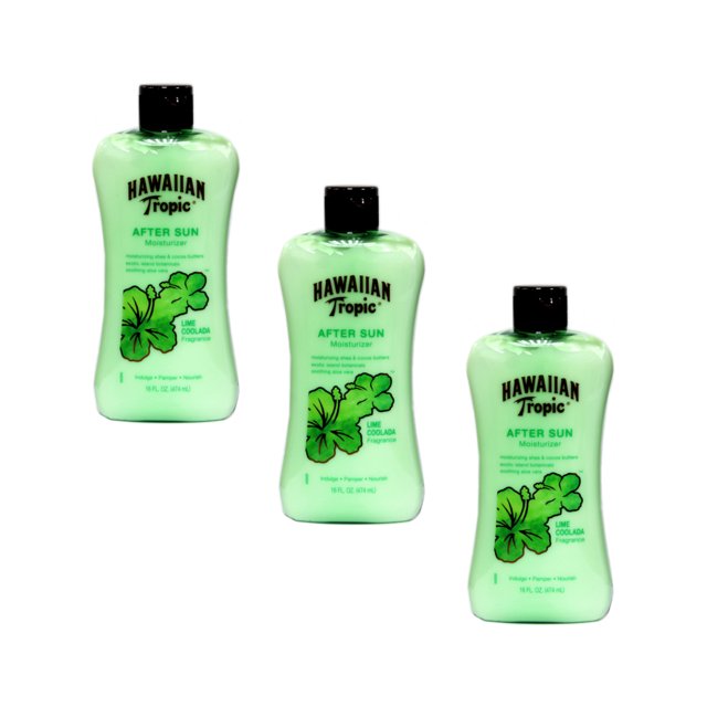 Coolada Hawaiian Tropic Lime Coolada After Sun Moisturizer - 16oz. Pack of 3 ...
