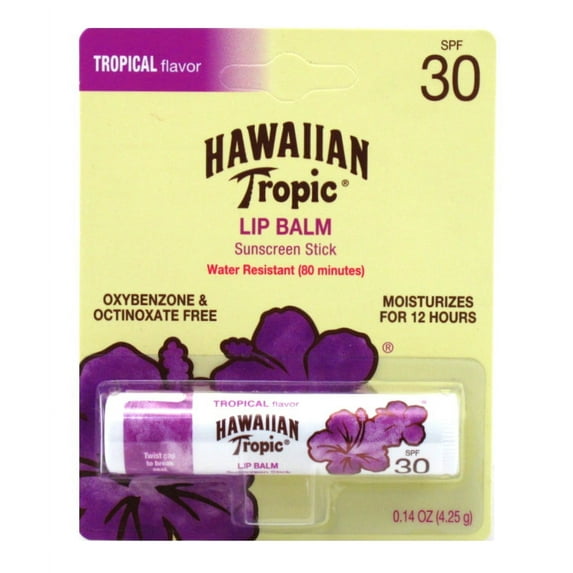 Hawaiian Tropic Lip Balm Spf#30 0.14oz (Pack of 3)