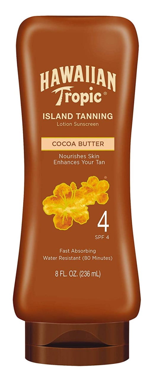 Hawaiian Tropic Lotion Spf#4 Cocoa Butter 8oz (Pack of 2) - Walmart.com
